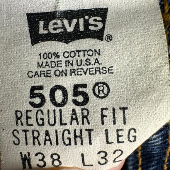 Vintage Levi’s 505 Orange Tab Medium Wash Jeans Made in the USA Size 38”X31.5” - Picture 6 of 6